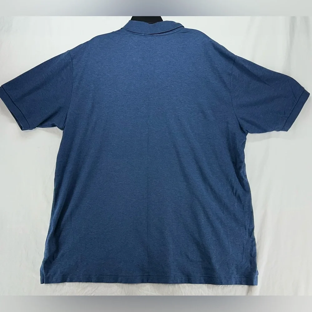 Polo Ralph‎ Lauren Polo Shirt Mens 2XLT Blue Tricolor Pony Classic Fit Casual